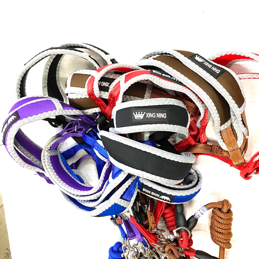 Pet Chain Anti-Pinching Wool Cotton Chest Back Hand Holding Rope 5 Colors Mixed