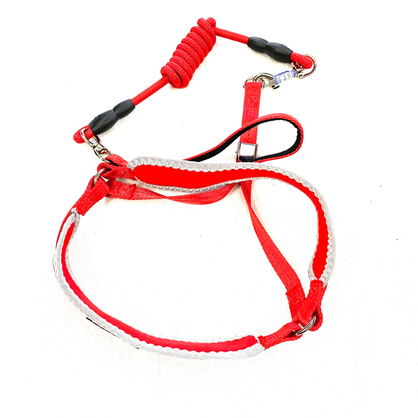 Pet Chain Anti-Pinching Wool Cotton Chest Back Hand Holding Rope 5 Colors Mixed