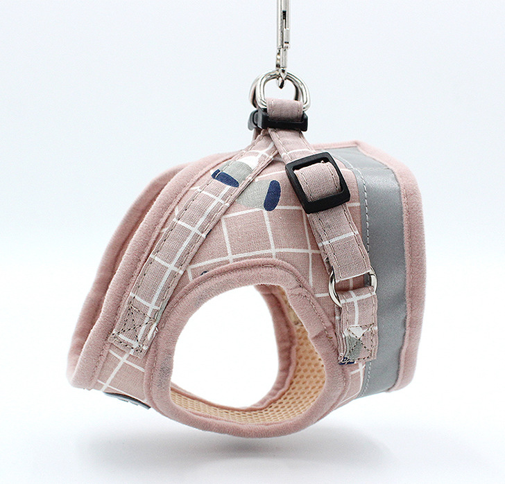 Pet Leash Vest-Style Dog Breast Strap Small and Medium-Sized Dogs Leash Cat Chest Back Currently Available Wholesale