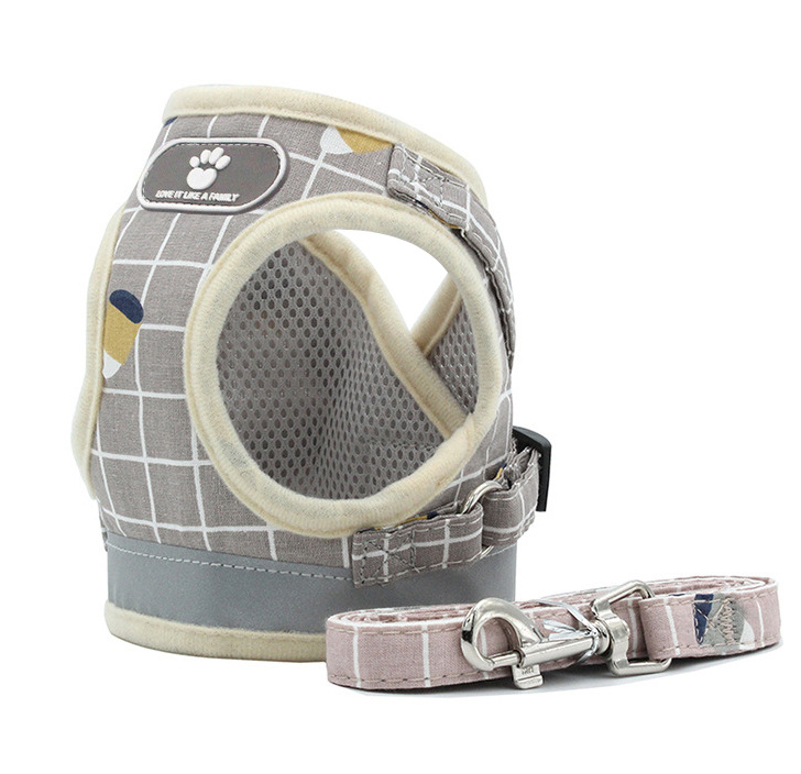 Pet Leash Vest-Style Dog Breast Strap Small and Medium-Sized Dogs Leash Cat Chest Back Currently Available Wholesale