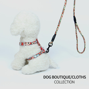 Hot Selling Pet Leash Dog Breast Strap Small and MediumSized Dogs round Rope Chest Back Traction Supplies Whole