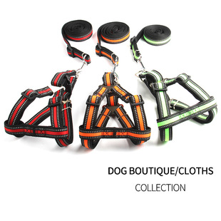 Hot Selling Pet Leash Dog Breast Strap Small and MediumSized Dogs round Rope Chest Back Traction Supplies Whole