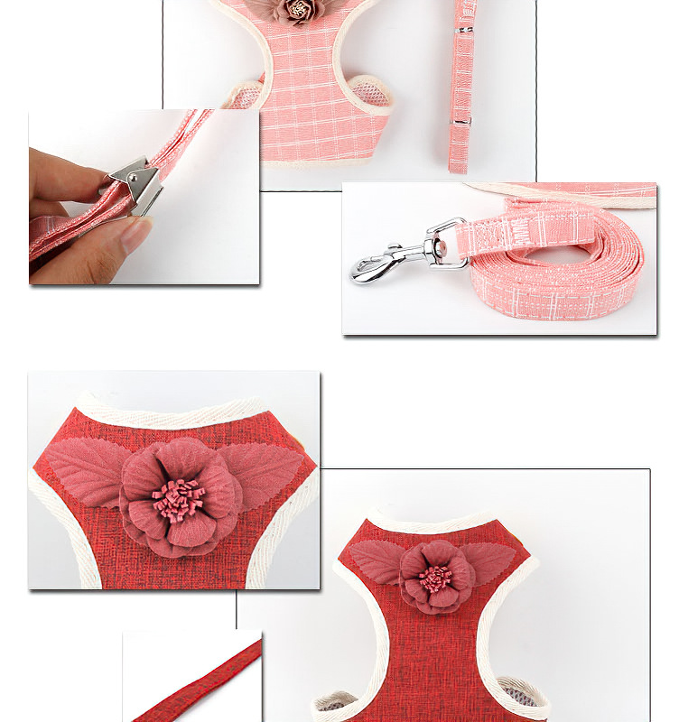 Factory Wholesale Pet Hand Holding Rope Vest Pet Traction Belt Dog Breast Strap Dress Chest Back Dog Supplies
