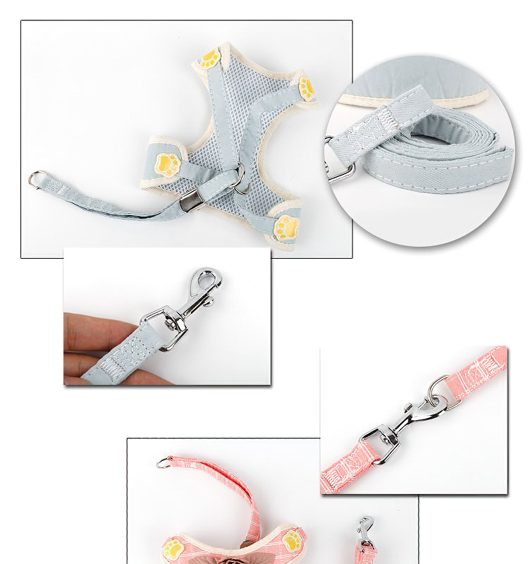 Factory Wholesale Pet Hand Holding Rope Vest Pet Traction Belt Dog Breast Strap Dress Chest Back Dog Supplies