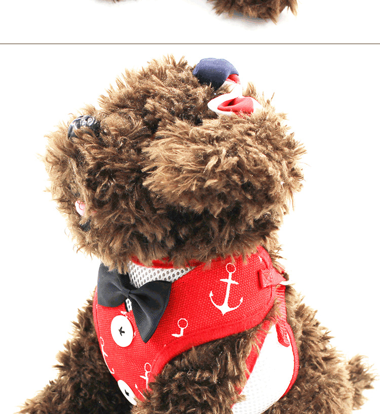 New Dog Hand Holding Rope Pet Bow Dress Chest and Back Leash Set Cat Dog Leash Dog Leash Supplies