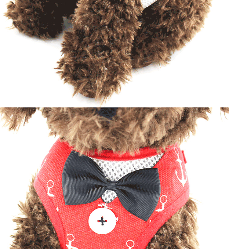 New Dog Hand Holding Rope Pet Bow Dress Chest and Back Leash Set Cat Dog Leash Dog Leash Supplies