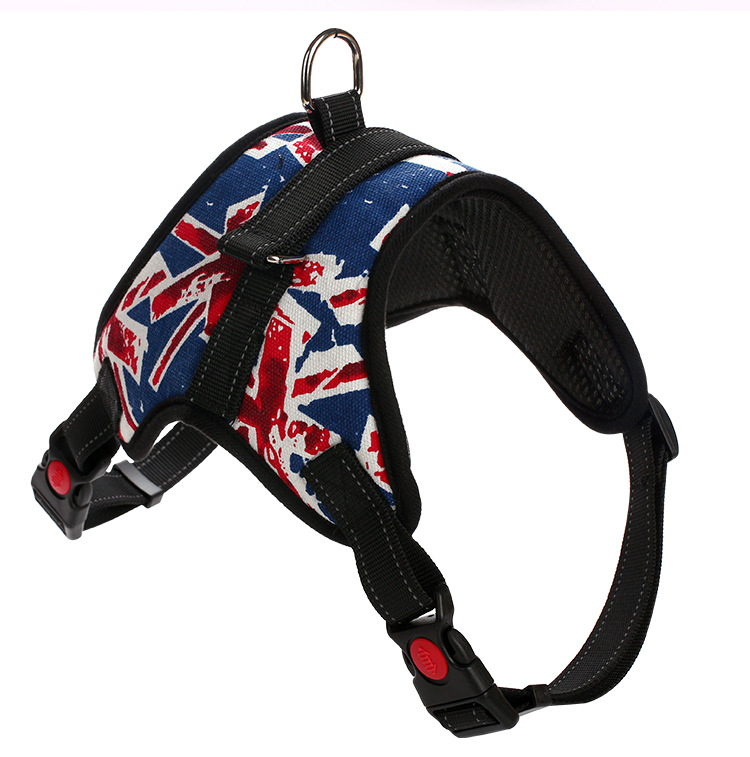 Pet's Chest-Back Medium Large Dog Dog Chain Explosion-Proof Chest Strap Dog Leash Dog Hand Holding Rope Factory Direct Sales