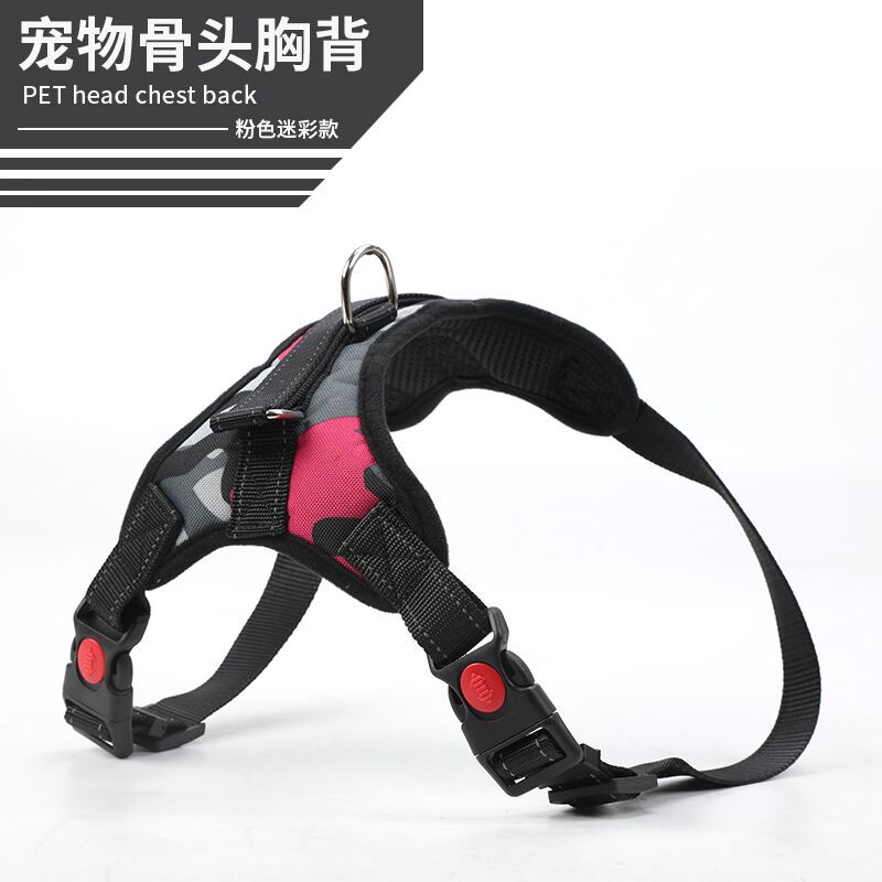 Pet's Chest-Back Medium Large Dog Dog Chain Explosion-Proof Chest Strap Dog Leash Dog Hand Holding Rope Factory Direct Sales