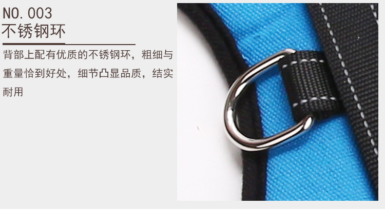 Pet's Chest-Back Medium Large Dog Dog Chain Explosion-Proof Chest Strap Dog Leash Dog Hand Holding Rope Factory Direct Sales