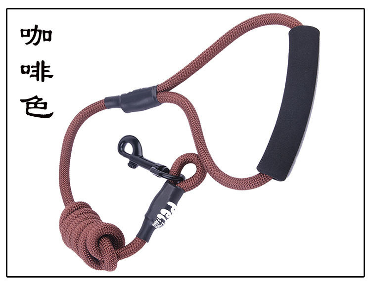Manufacturer direct selling pet chest back - band traction rope nylon handle round rope climbing chest back cover