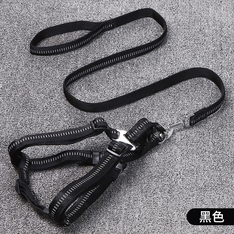 1688 Good Goods Recommended Guangdong Youlaishi Golden Panda Foam Pet Traction Belt H Type Pet's Chest-Back Type Hand Holding Rope