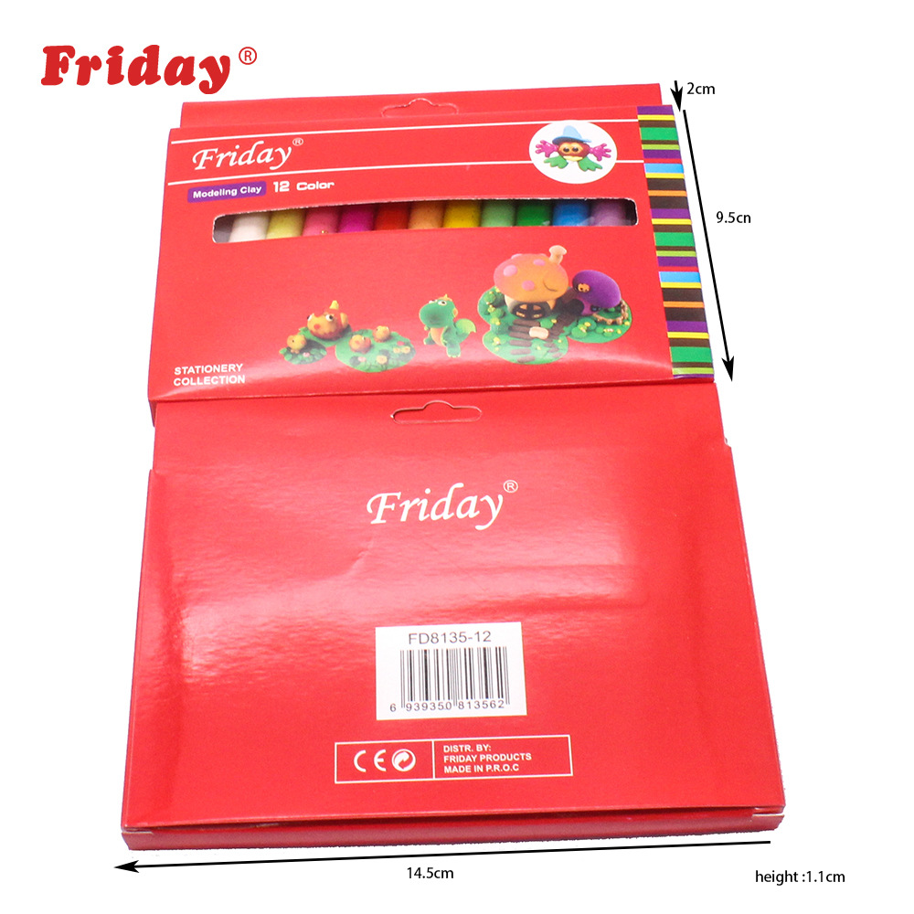 FRIDAY  High Quality Soft Clay  Educational Toy  Play Dough Plasticine For Children