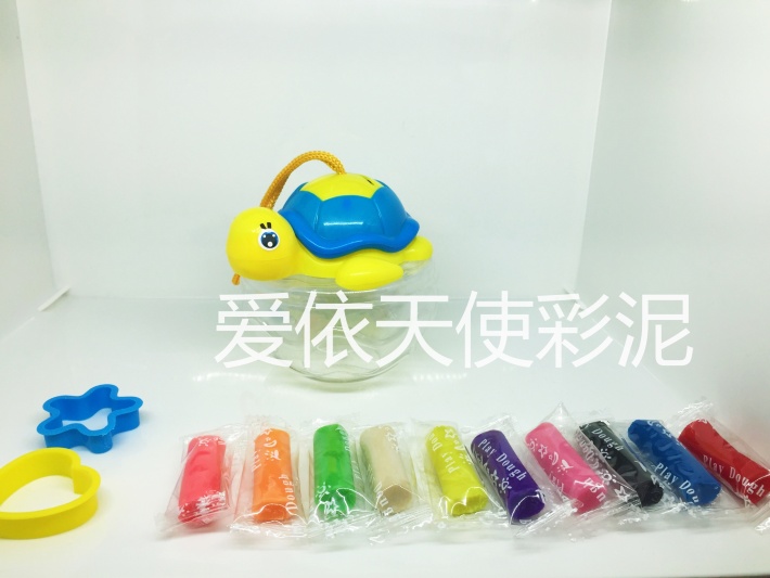 Little turtle piggy bank DIY creative environmental protection non-toxic 3D color clay plasticine Little turtle piggy bank DIY creative environmental protection non-toxic 3D color clay plasticine