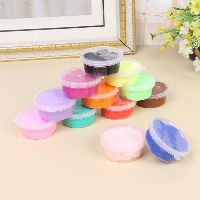 Manufacturers wholesale plasticine ultralight clay 12 color clay diy children&#039;s educational resin toys