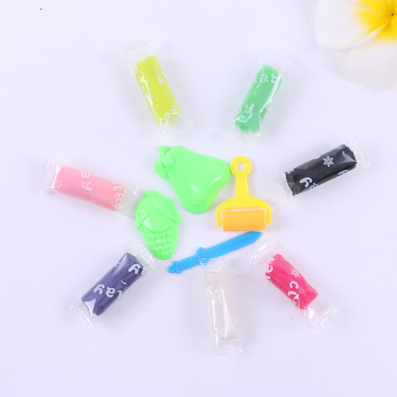 Children&#039;s Modeling Clay Space Clay Children&#039;s DIY Suit Toys 12 Color Plasticine Non-Toxic Crystal Color Clay