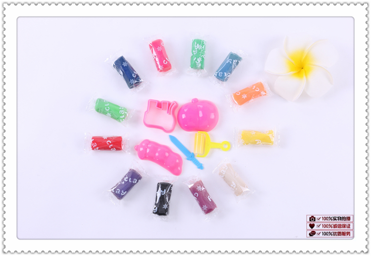 Children's Modeling Clay Space Clay Children's DIY Suit Toys 12 Color Plasticine Non-Toxic Crystal Color Clay