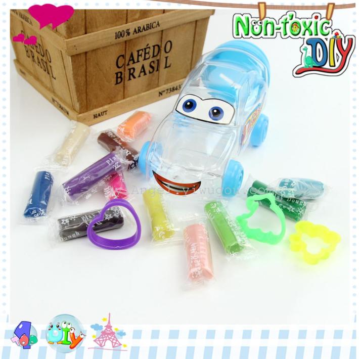 Sports car piggy bank DIY creative environmental protection non-toxic 3D color clay plasticine Sports car piggy bank DIY creative environmental protection non-toxic 3D color clay plasticine