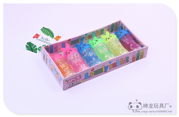 Slim Foaming Glue Transparent Jelly Plasticine Crystal Mud Fun Decompression Mud Stamp Mud Six-Color Set Slim Foaming Glue Transparent Jelly Plasticine Crystal Mud Fun Decompression Mud Stamp Mud Six-Color Set