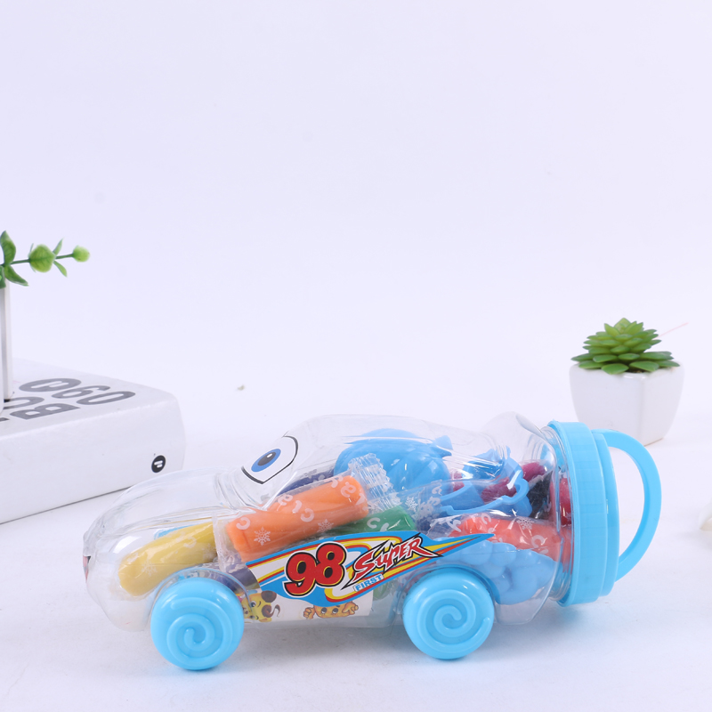 Novelty Transparent Plastic Can Packaging Children&#039;s Educational Colorful Plasticine Soft Clay Suit Various Styles