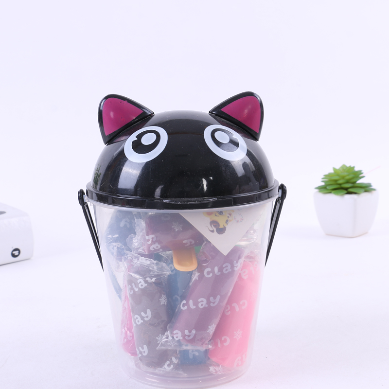 Novelty Transparent Plastic Can Packaging Children&#039;s Educational Colorful Plasticine Soft Clay Suit Various Styles