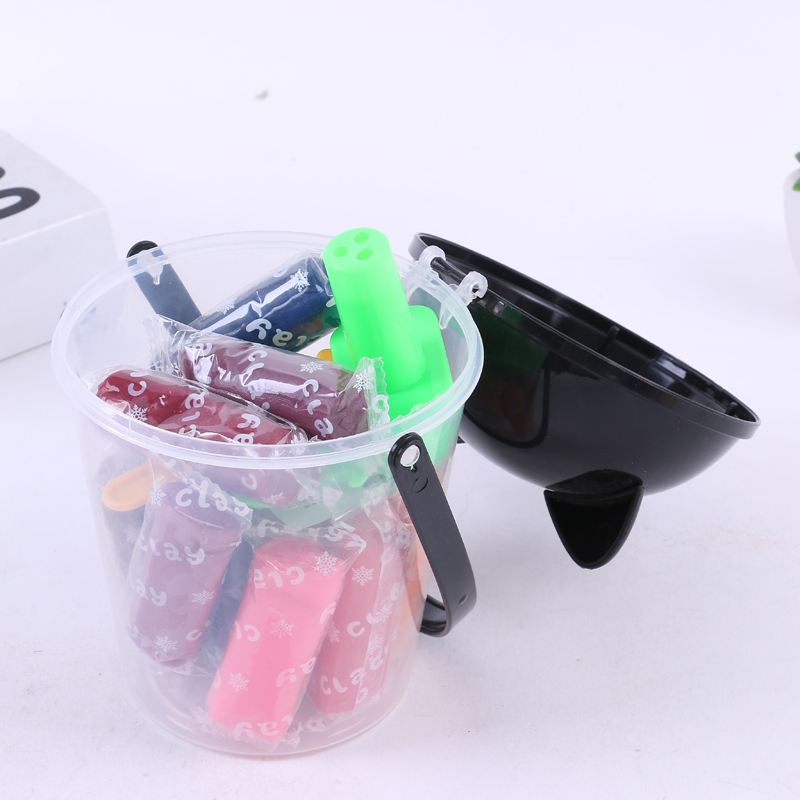 Novelty Transparent Plastic Can Packaging Children&#039;s Educational Colorful Plasticine Soft Clay Suit Various Styles