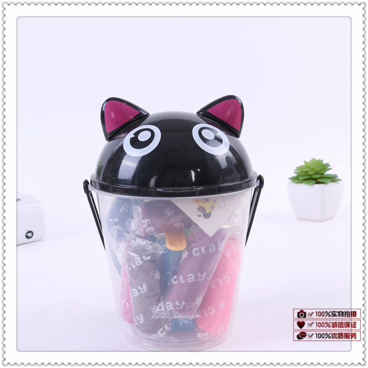 Novelty Transparent Plastic Can Packaging Children's Educational Colorful Plasticine Soft Clay Suit Various Styles