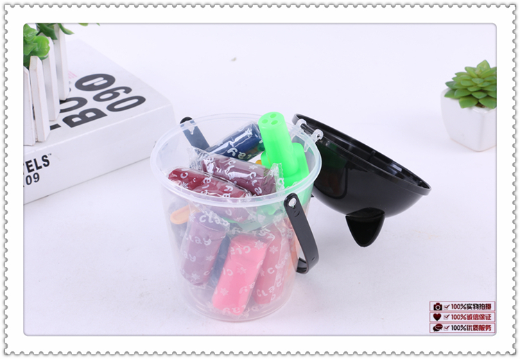 Novelty Transparent Plastic Can Packaging Children's Educational Colorful Plasticine Soft Clay Suit Various Styles