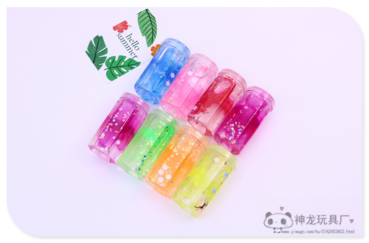 Factory Direct Sales Colorful Sequins Canned Crystal Clay Children's DIY Toy Set Clay Lime Plasticine Factory Direct Sales Colorful Sequins Canned Crystal Clay Children's DIY Toy Set Clay Lime Plasticine