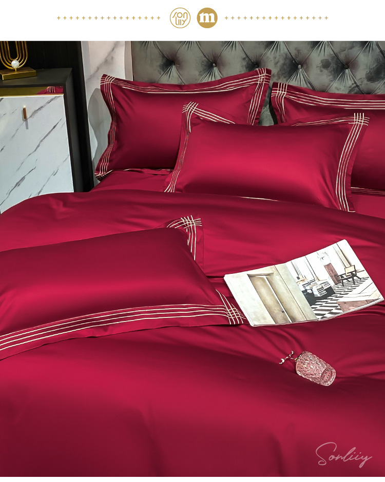 Set Wedding 100S All Cotton Pure Cotton New Wedding Celebration Quilt Happy Quilt High-End Wedding Room Wedding bedding Set Wedding 100S All Cotton Pure Cotton New Wedding Celebration Quilt Happy Quilt High-End Wedding Room Wedding bedding