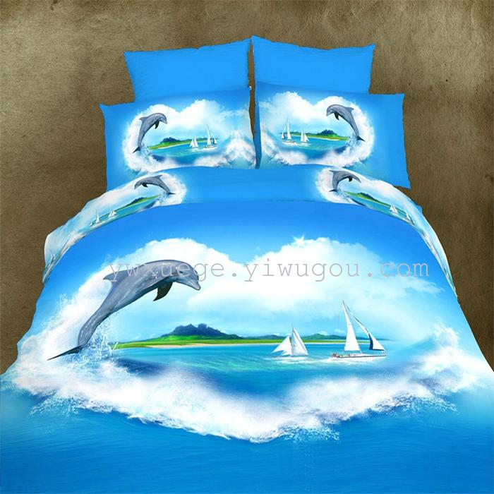 Snow pigeon Fleur fabric sueding wedding bedding set of four continental sheets factory direct---love Snow pigeon Fleur fabric sueding wedding bedding set of four continental sheets factory direct---love