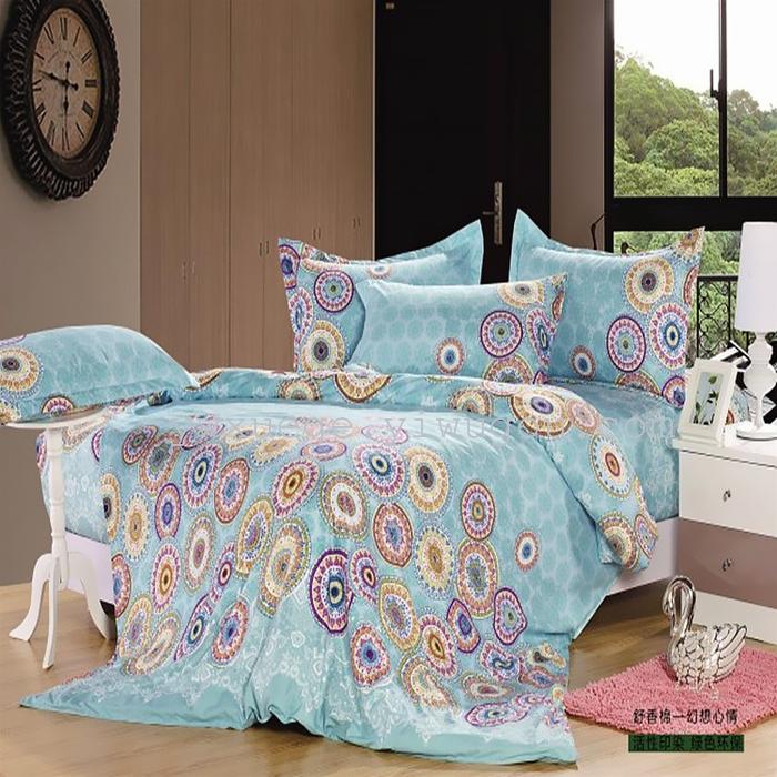 Snow pigeon wedding bedding textile Shu Xiang pattern cotton four set color range trade selling cheap marketing quality assurance--colorful roses Snow pigeon wedding bedding textile Shu Xiang pattern cotton four set color range trade selling cheap marketing quality assurance--colorful roses