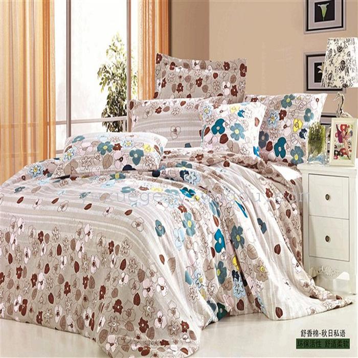 Snow pigeon wedding bedding textile Shu Xiang pattern cotton four set color range trade selling cheap marketing quality assurance--colorful roses Snow pigeon wedding bedding textile Shu Xiang pattern cotton four set color range trade selling cheap marketing quality assurance--colorful roses