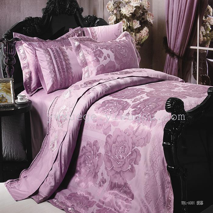 Snow pigeon home textile wedding bedding silk four piece suit series silky comfort best price – dancing Snow pigeon home textile wedding bedding silk four piece suit series silky comfort best price – dancing