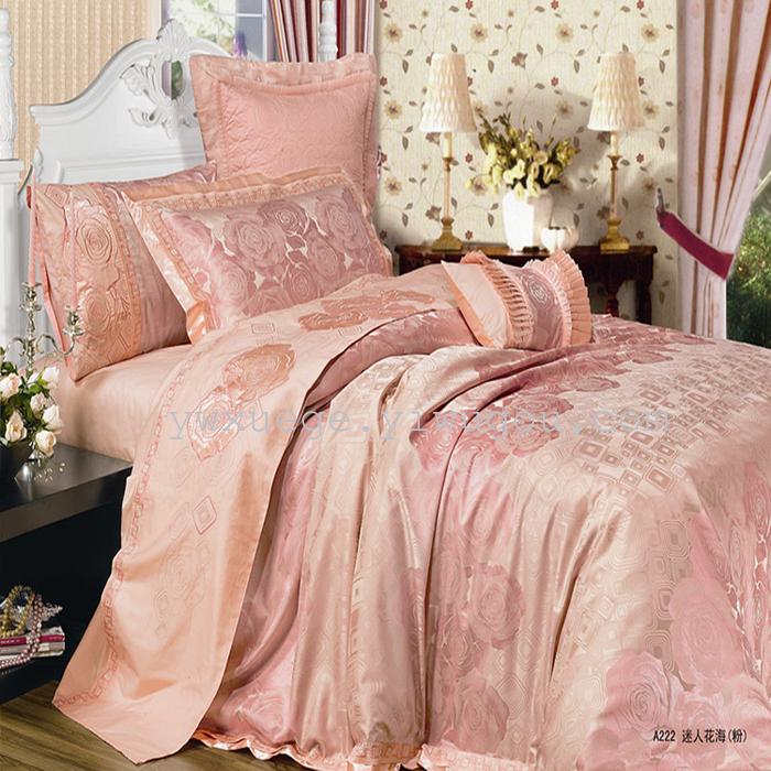 Snow pigeon home textile wedding bedding silk four piece suit series silky comfort best price – dancing Snow pigeon home textile wedding bedding silk four piece suit series silky comfort best price – dancing