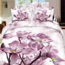 Horse blow four-piece 3D reactive dye printing of cotton four piece Super icing wedding bedding Snow Bird House textiles