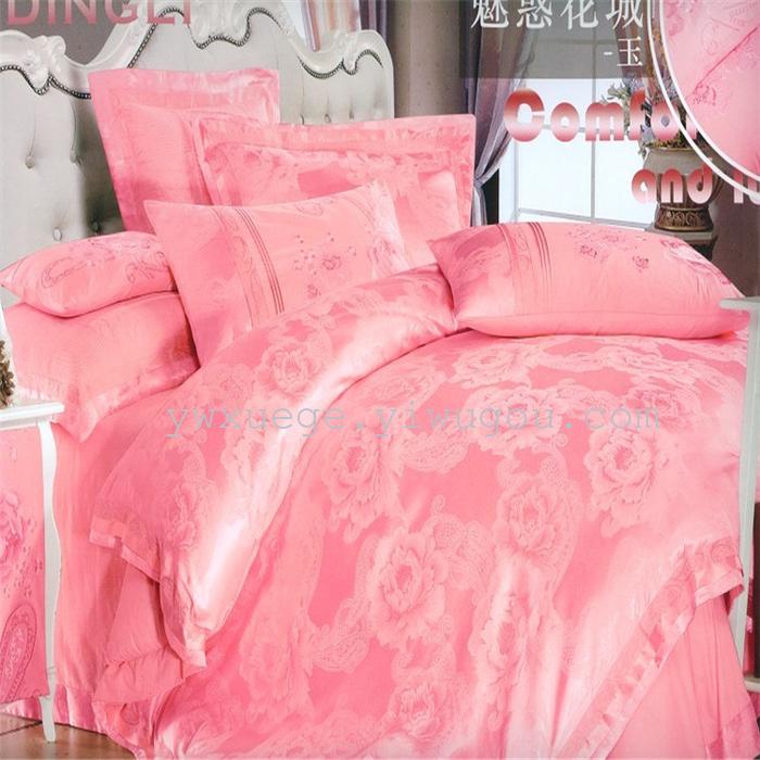 Silver pigeon home textiles four sets of luxury wedding bedding sets factory direct Silver pigeon home textiles four sets of luxury wedding bedding sets factory direct