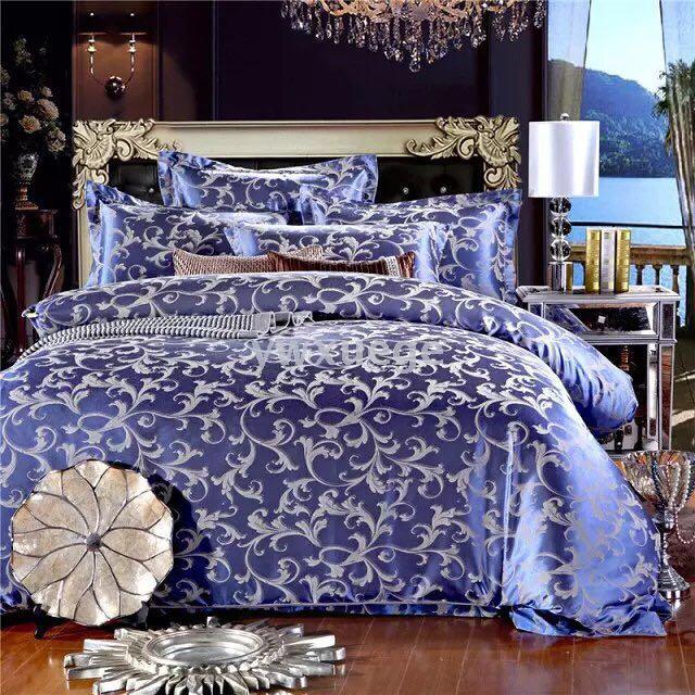 Ywxuege tiansi cotton satin-jacquard four-piece wedding bedding set olandi - milk white export Ywxuege tiansi cotton satin-jacquard four-piece wedding bedding set olandi - milk white export