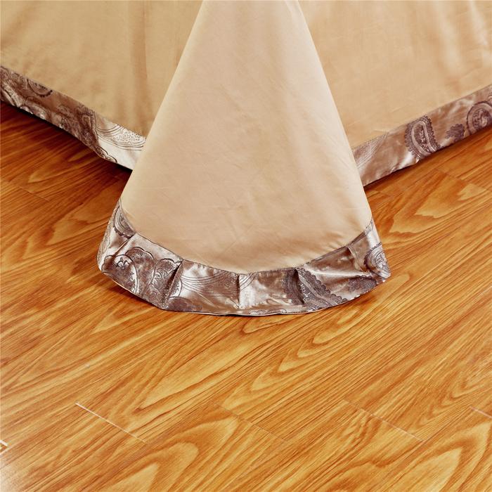 Ywxuege tiansi cotton satin-jacquard four-piece wedding bedding set olandi - milk white export Ywxuege tiansi cotton satin-jacquard four-piece wedding bedding set olandi - milk white export