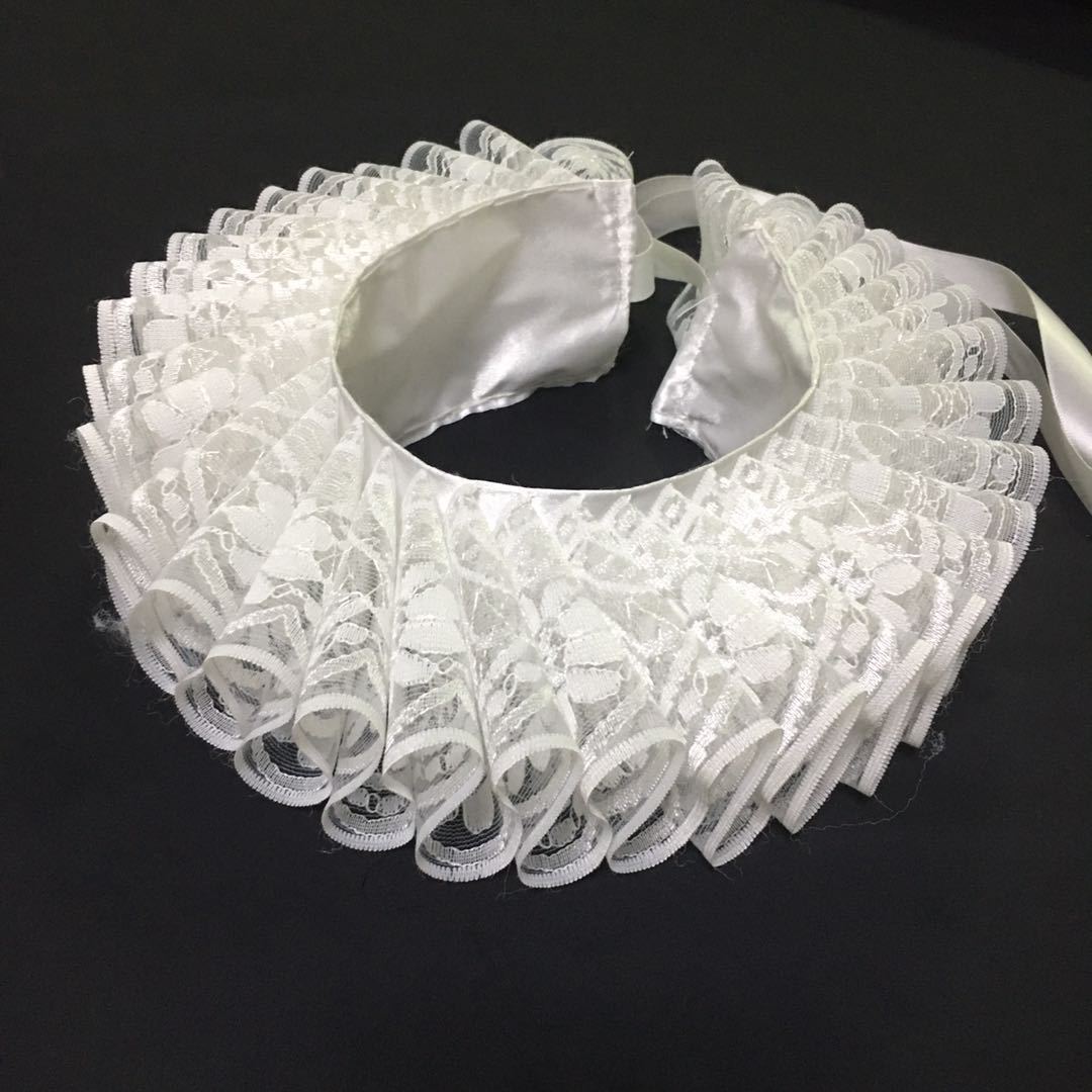 Classic New Style Handmade Ruff Collar Fake Collar Drama Stage Modeling Wedding Photo Photography Props