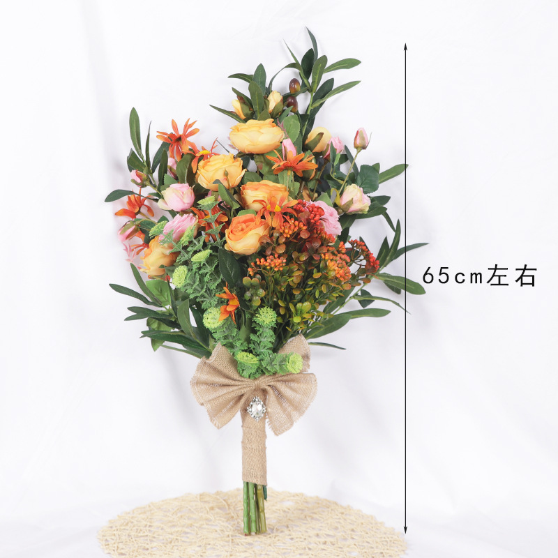 Bridal Bouquet Bridal Wedding Artificial Flower Photo Props Wedding Photo Mori Style Bridal Bouquet
