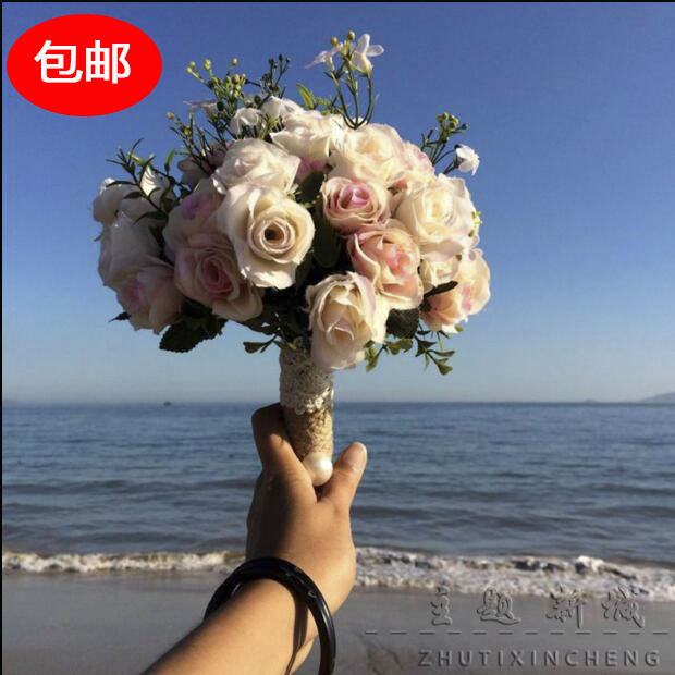 Bridal Bouquet Bridal Wedding Artificial Flower Photo Props Wedding Photo Mori Style Bridal Bouquet