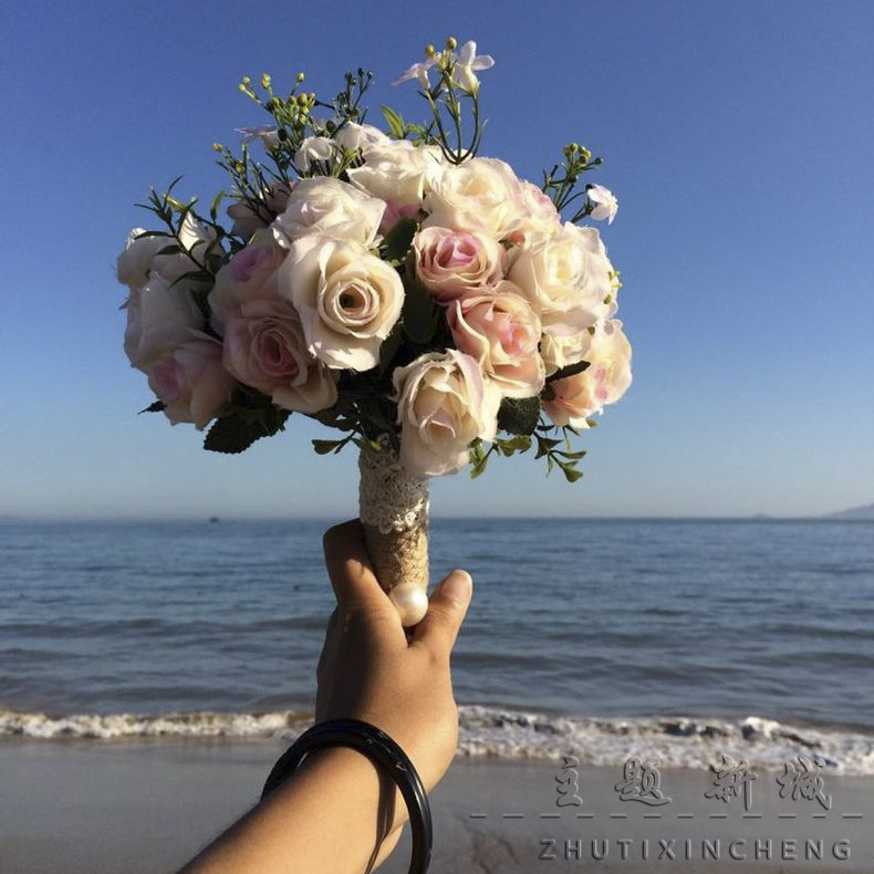 Bridal Bouquet Bridal Wedding Artificial Flower Photo Props Wedding Photo Mori Style Bridal Bouquet