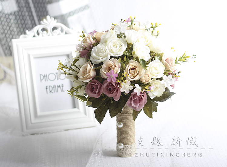 Bridal Bouquet Bridal Wedding Artificial Flower Photo Props Wedding Photo Mori Style Bridal Bouquet