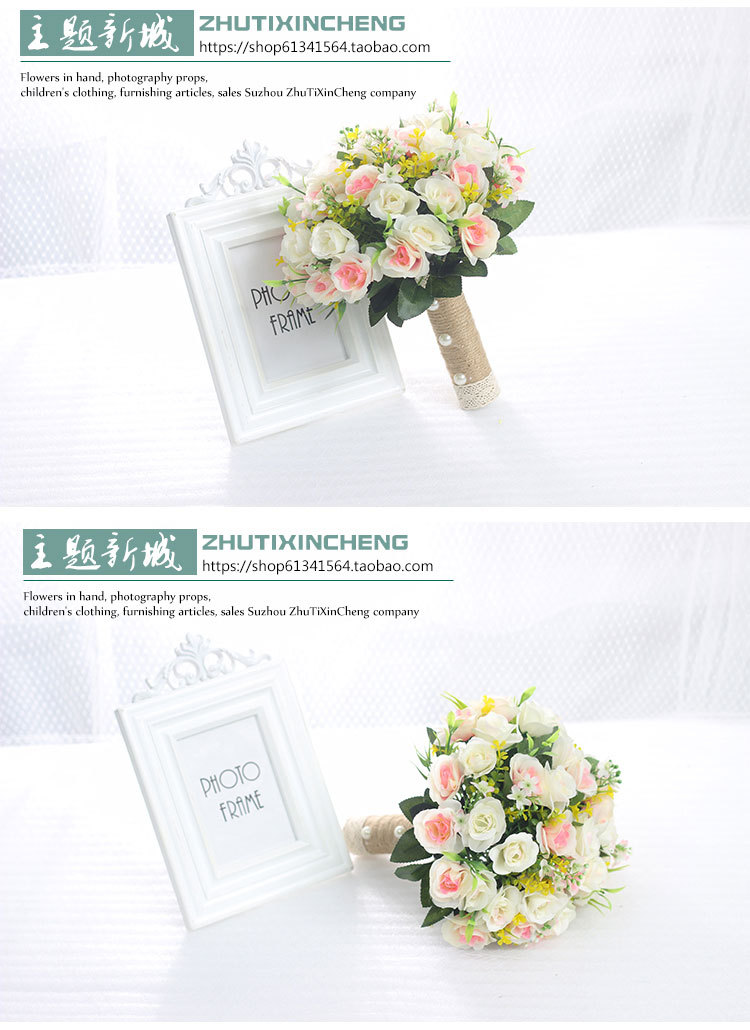 Bridal Bouquet Bridal Wedding Artificial Flower Photo Props Wedding Photo Mori Style Bridal Bouquet