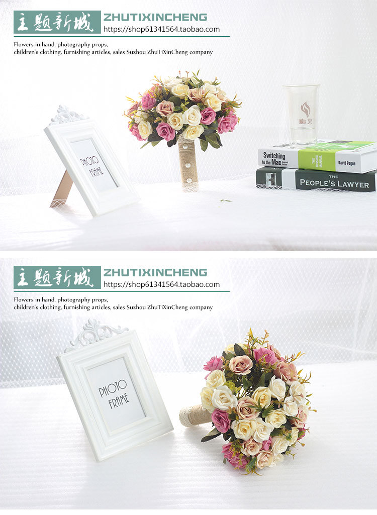 Bridal Bouquet Bridal Wedding Artificial Flower Photo Props Wedding Photo Mori Style Bridal Bouquet