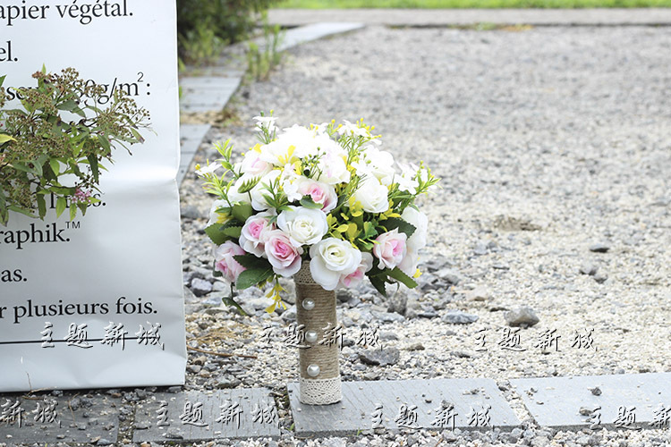 Bridal Bouquet Bridal Wedding Artificial Flower Photo Props Wedding Photo Mori Style Bridal Bouquet