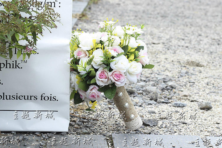 Bridal Bouquet Bridal Wedding Artificial Flower Photo Props Wedding Photo Mori Style Bridal Bouquet