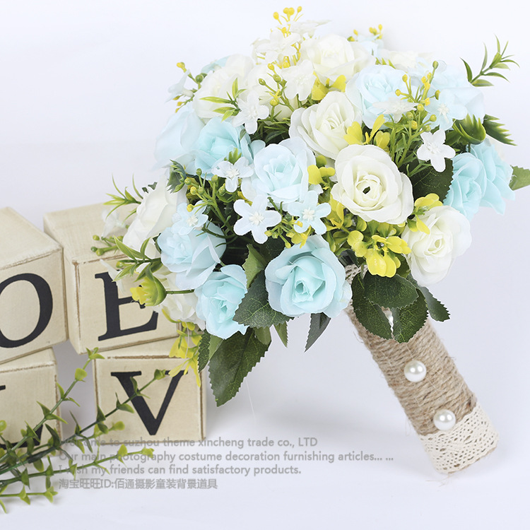 Bridal Bouquet Bridal Wedding Artificial Flower Photo Props Wedding Photo Mori Style Bridal Bouquet