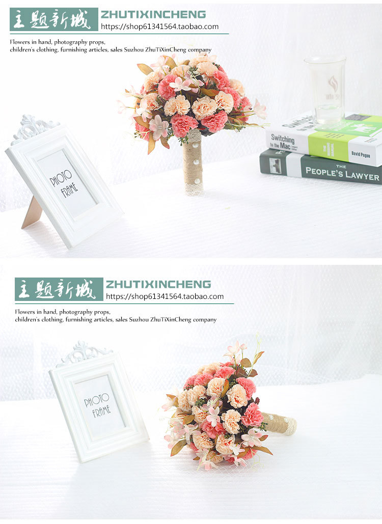 Bridal Bouquet Bridal Wedding Artificial Flower Photo Props Wedding Photo Mori Style Bridal Bouquet