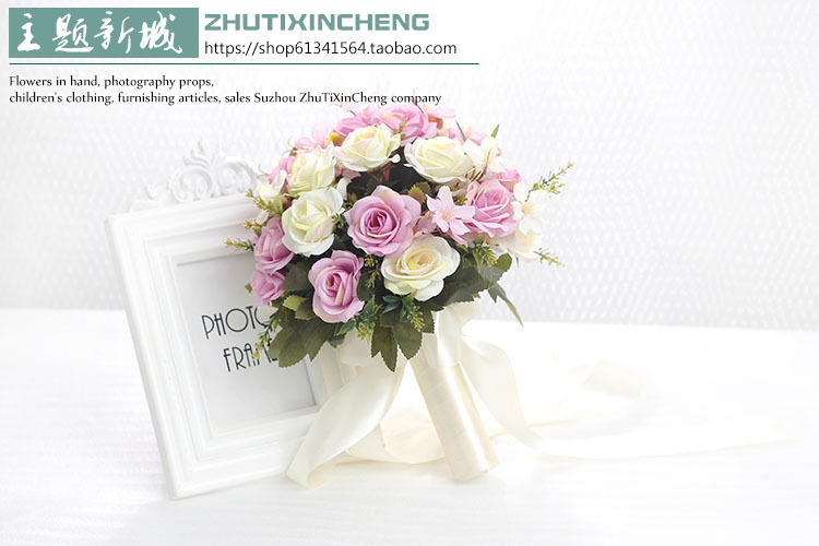 Bridal Bouquet Bridal Wedding Artificial Flower Photo Props Wedding Photo Mori Style Bridal Bouquet